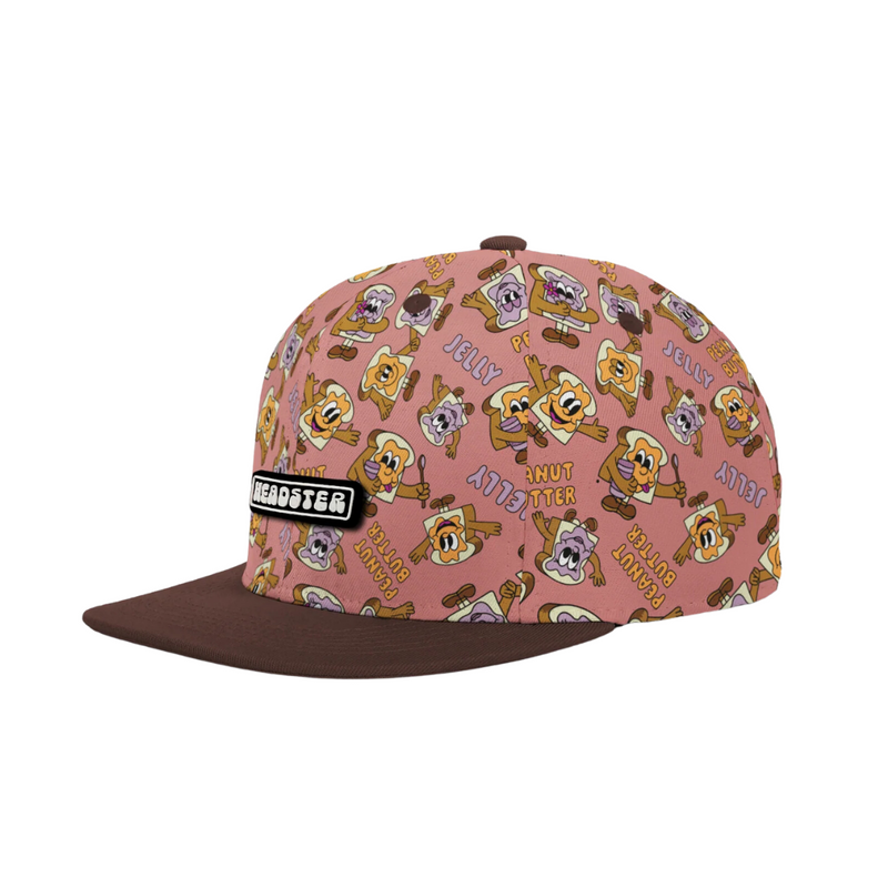 Peanutty & Jelly Joy Snapback - Wild Rose by Headster Kids