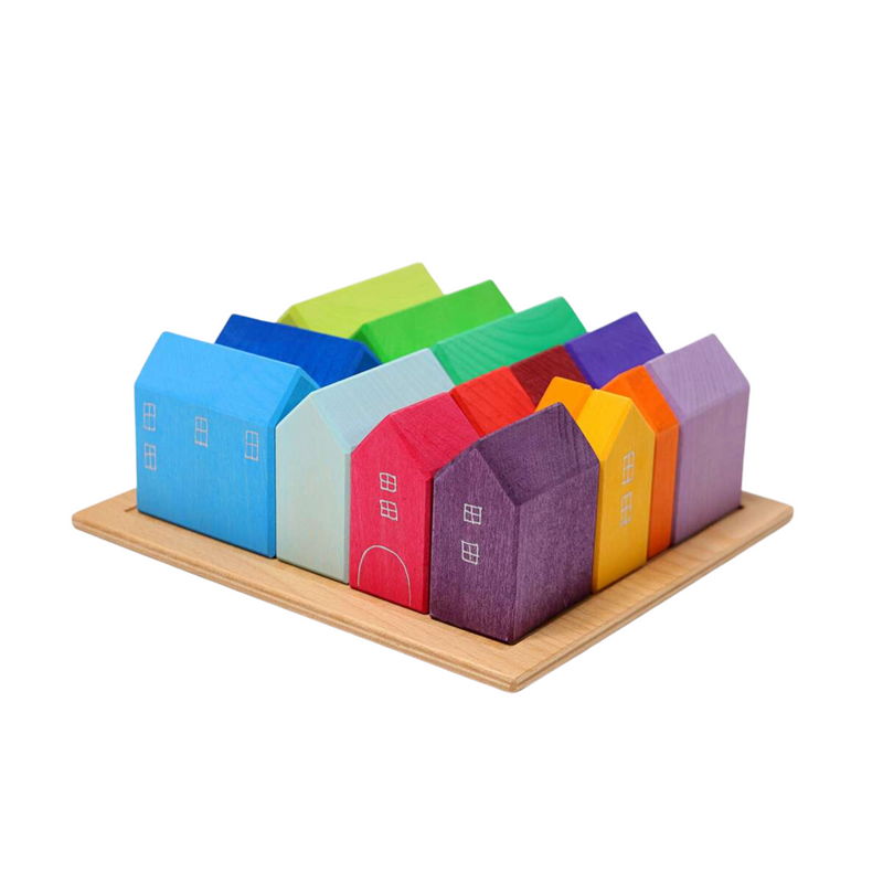 Houses Wooden Block Set by Grimm&