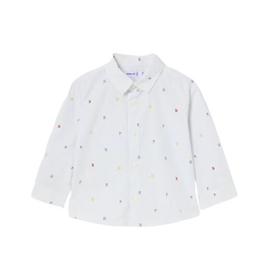 Baby Print Button Up - Letters by Mayoral