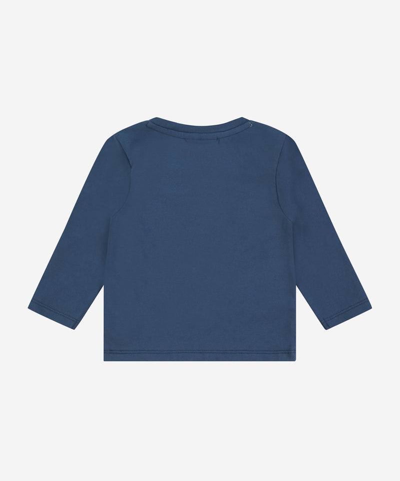 Baby Long Sleeve Tee - Blue Breakfast Dog by Babyface