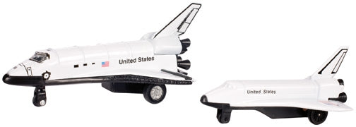 Die Cast Pull Back Space Shuttle by Toysmith