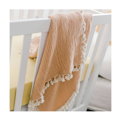 6 Layer Muslin Blanket - Copper by Crane Baby