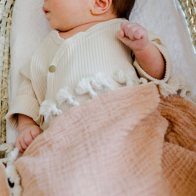 6 Layer Muslin Blanket - Copper by Crane Baby