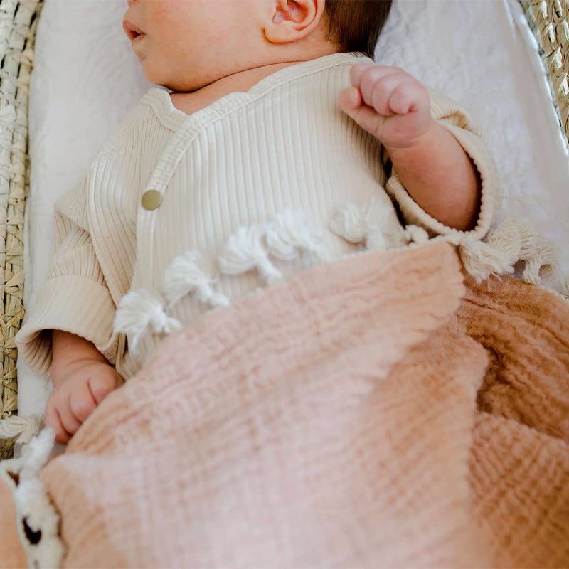 6 Layer Muslin Blanket - Copper by Crane Baby