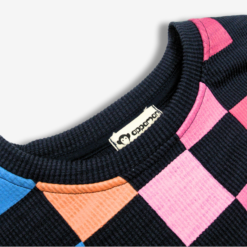 Ruby Sweatshirt - Navy Checkerboard by Appaman