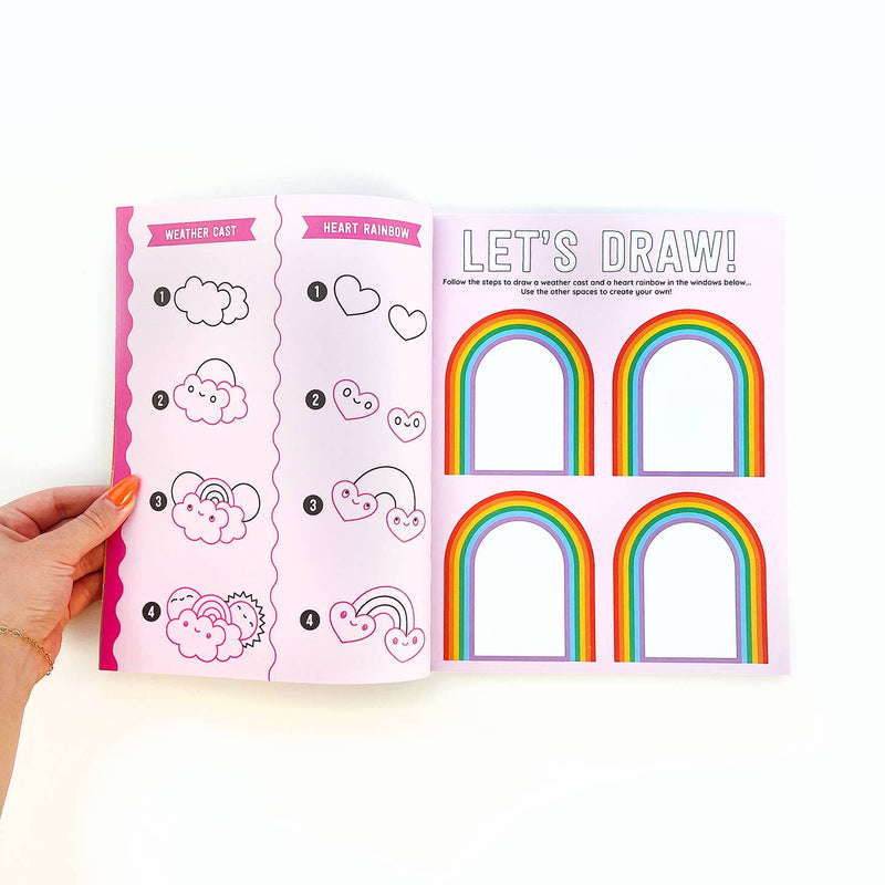 Draw Along Rainbow Stickers Book by Pipsticks