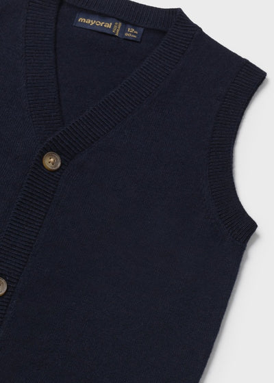 Baby Knit Vest - Navy by Mayoral