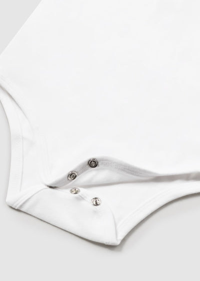 Baby Polo Bodysuit - White by Mayoral