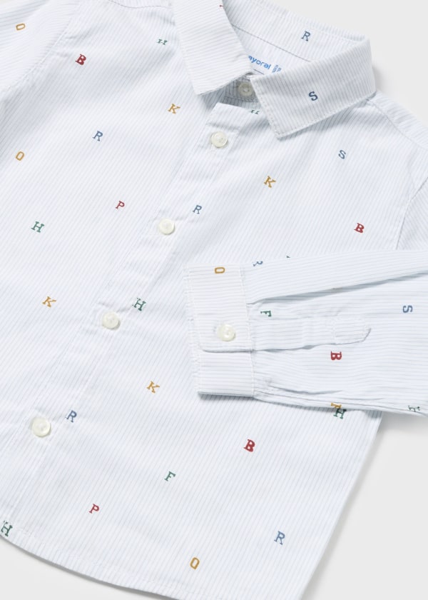 Baby Print Button Up - Letters by Mayoral