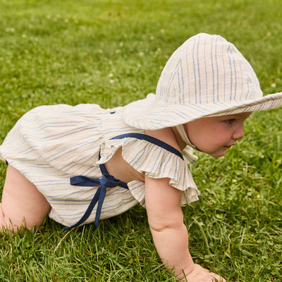 Sun Hat - Riviera Stripe by Pink Chicken FINAL SALE