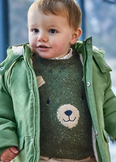 Baby Teddy Bear Sweater - Forest by Mayoral