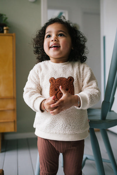 Baby Fuzzy Teddy Sweater by Babyface