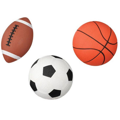 Go! Pro-Ball Set - Soccer Ball, Football, Basketball by Toysmith