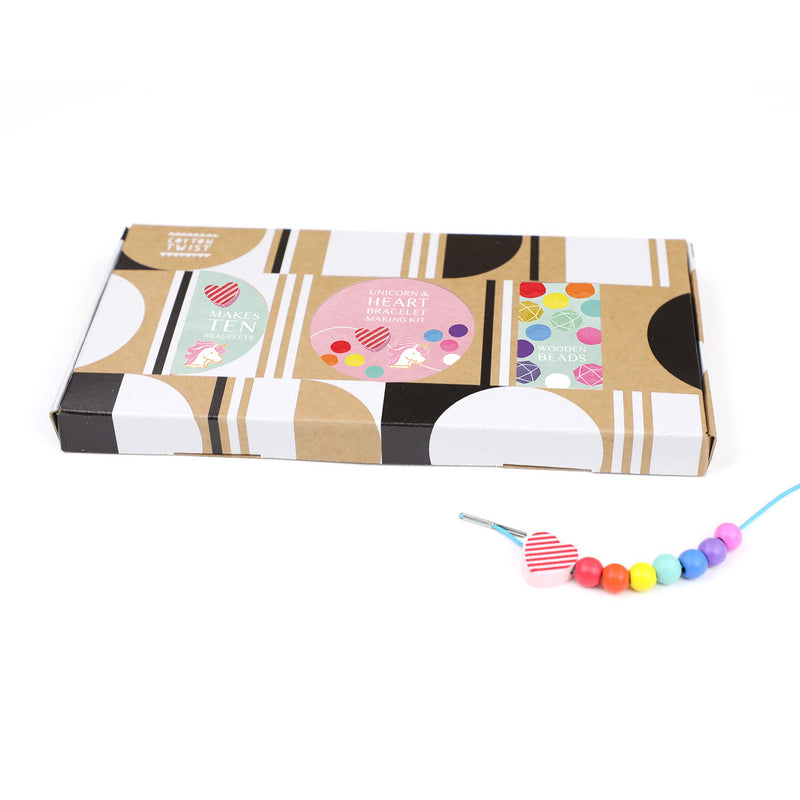 Unicorn and Heart Bracelet Making Kit by Cotton Twist