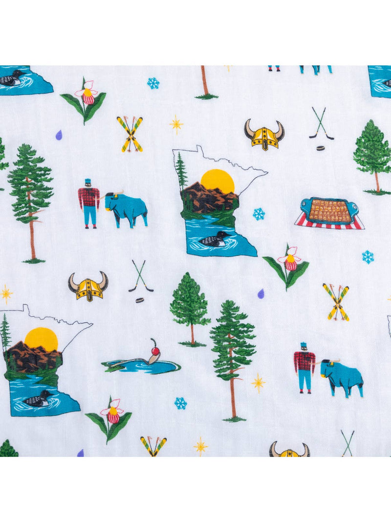 Minnesota Muslin Swaddle by Little Hometown