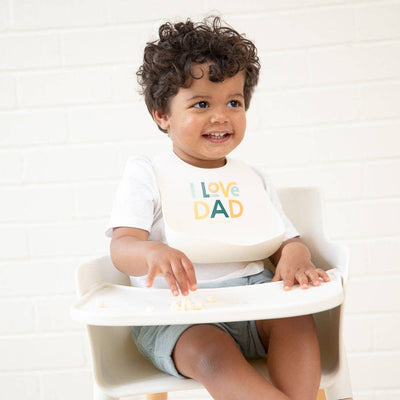 Wonder Bib - I Love Dad by Bella Tunno