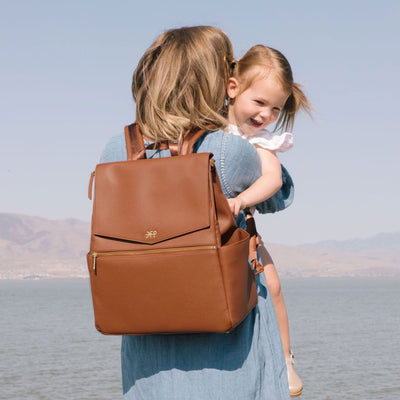 Classic Diaper Bag II - Cognac by Freshly Picked