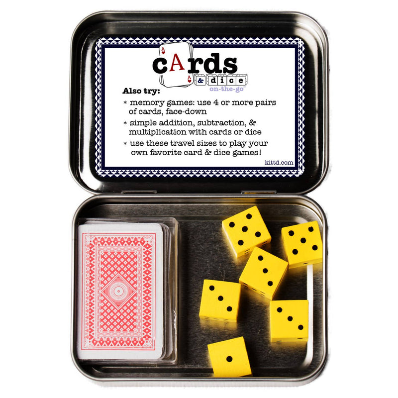 Cards and Dice On-The-Go Playing Card Kids Game by kittd