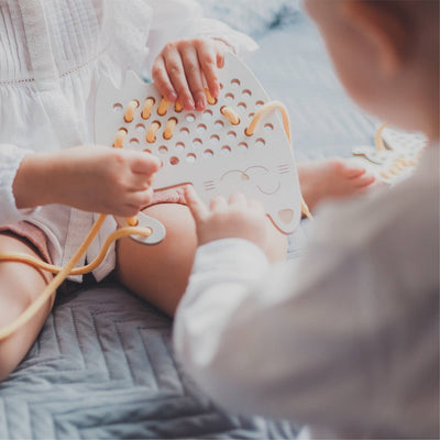 Sophie The Cat - Wooden Lacing Toy by Milin