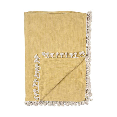 6 Layer Muslin Blanket - Ochre by Crane Baby