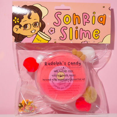 Rudolph's Candy Cane Slime by Sonria Slime