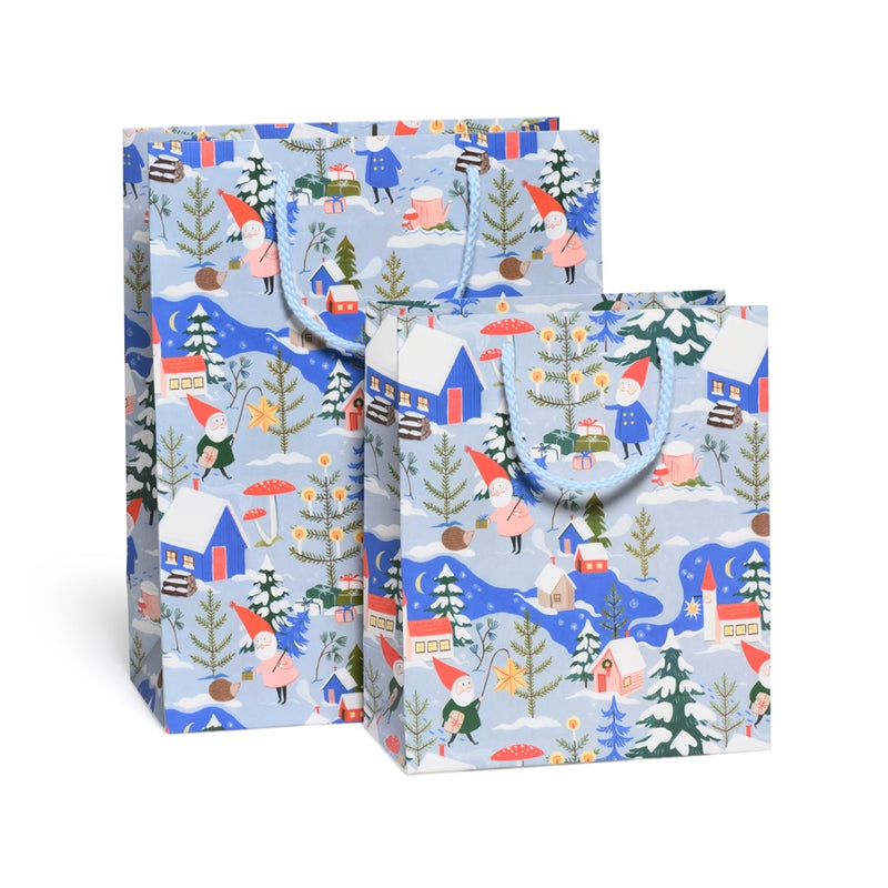 Holiday Gnomes Gift Bag by Red Cap Cards