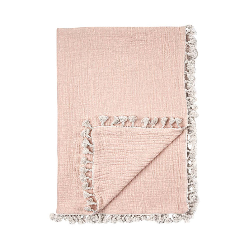 6 Layer Muslin Blanket - Desert Rose by Crane Baby