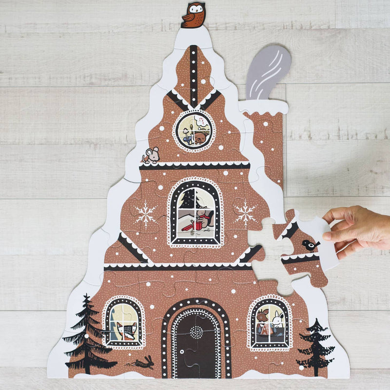 Gingerbread House Floor Puzzle by Wee Gallery