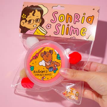 Rudolph's Candy Cane Slime by Sonria Slime