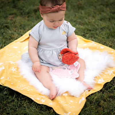 Organic Ladybug Crinkle Toy by Tikiri Toys