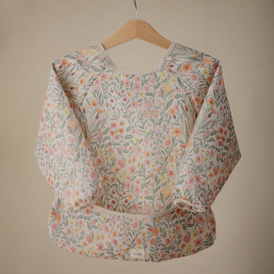 Long Sleeve Bib - Pastel Blooms by Mushie