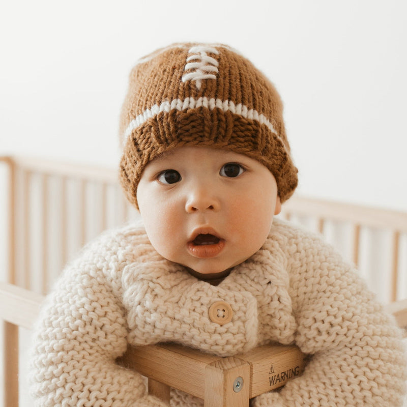 Football Beanie Game Day Hat by Huggalugs