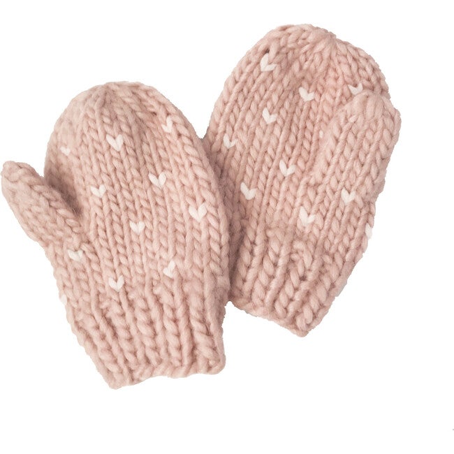 Sawyer Hand Knit Mittens - Blush by The Blueberry Hill