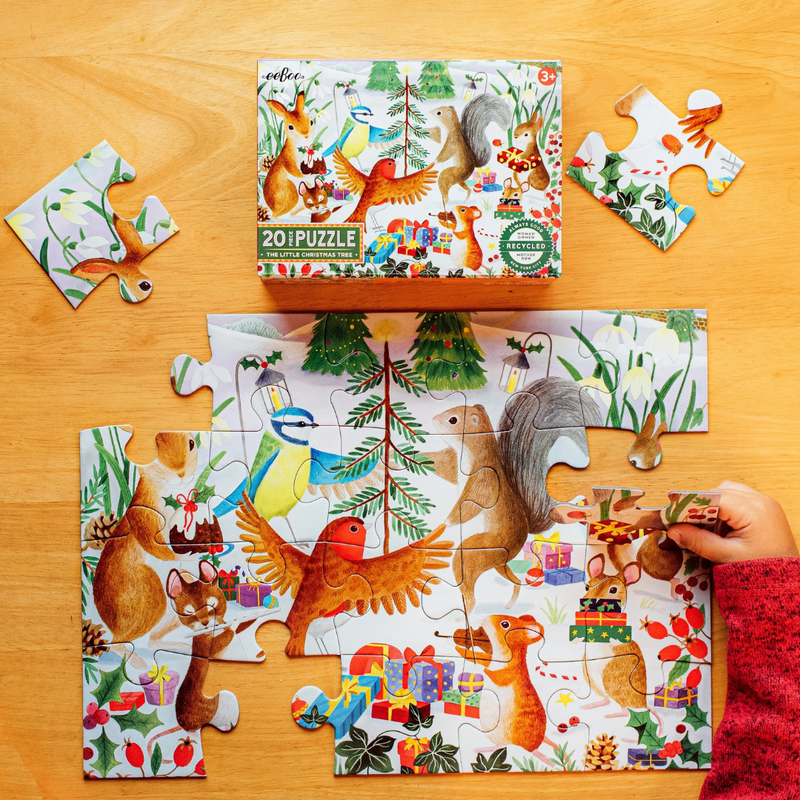 20 Piece Puzzle - The Little Christmas Tree by Eeboo