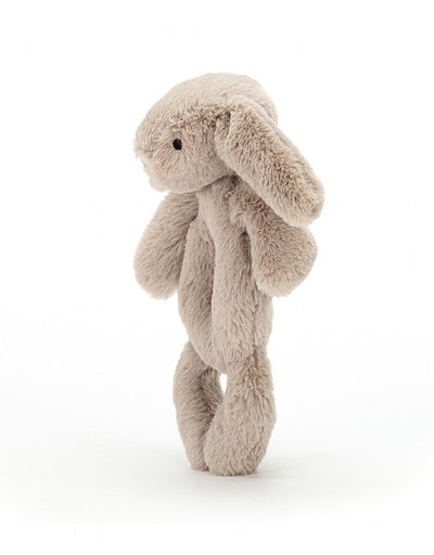 Bashful Beige Bunny Ring Rattle - 8 Inch by Jellycat