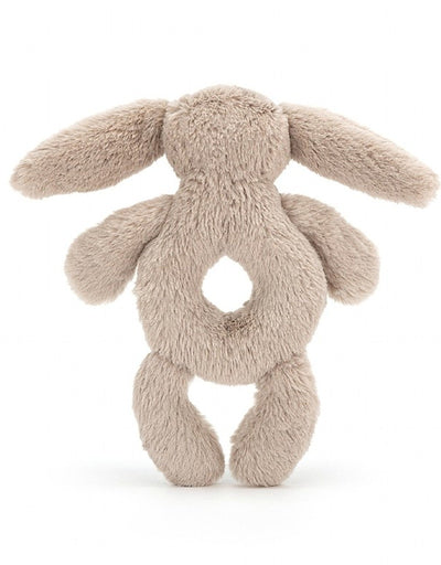 Bashful Beige Bunny Ring Rattle - 8 Inch by Jellycat