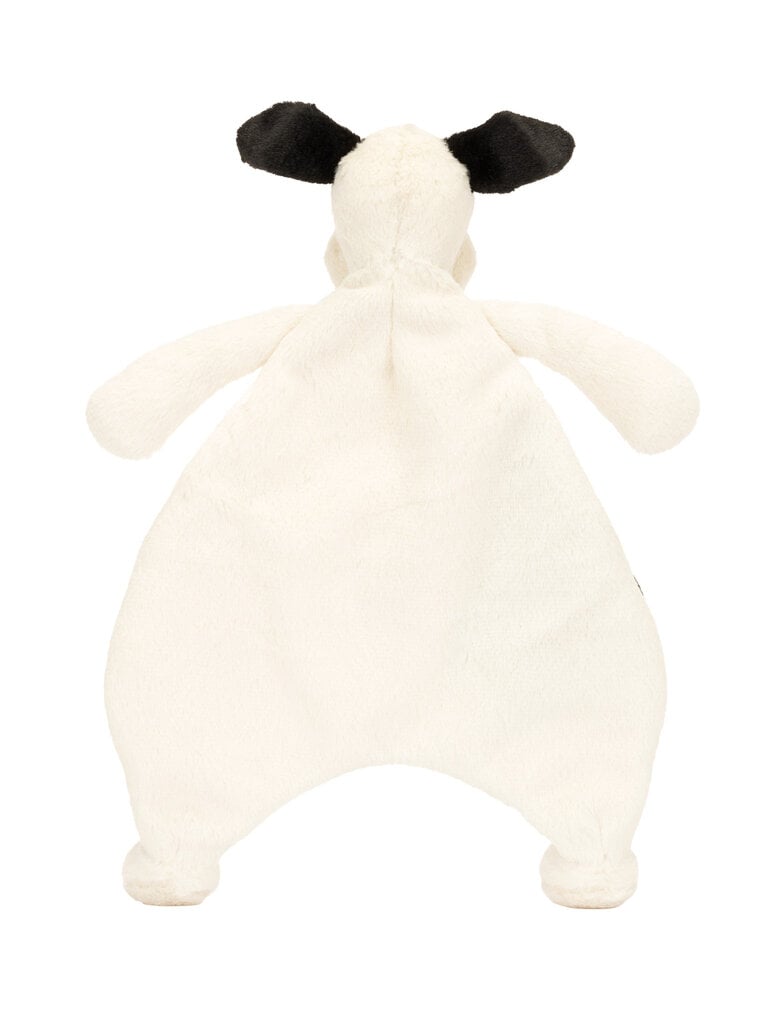 Bashful Black & Cream Puppy Comforter - 11x7 Inch by Jellycat