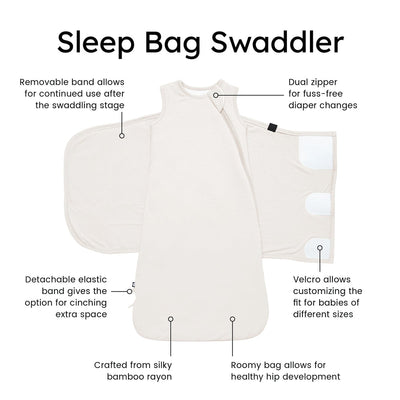 Sleep Bag Swaddler 1.0 Tog - Oat by Kyte Baby