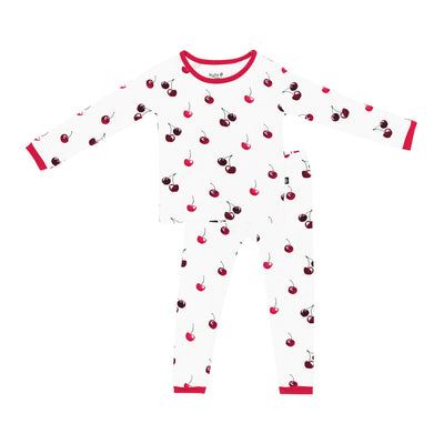 Printed Long Sleeve Toddler Pajama Set - Cherry by Kyte Baby