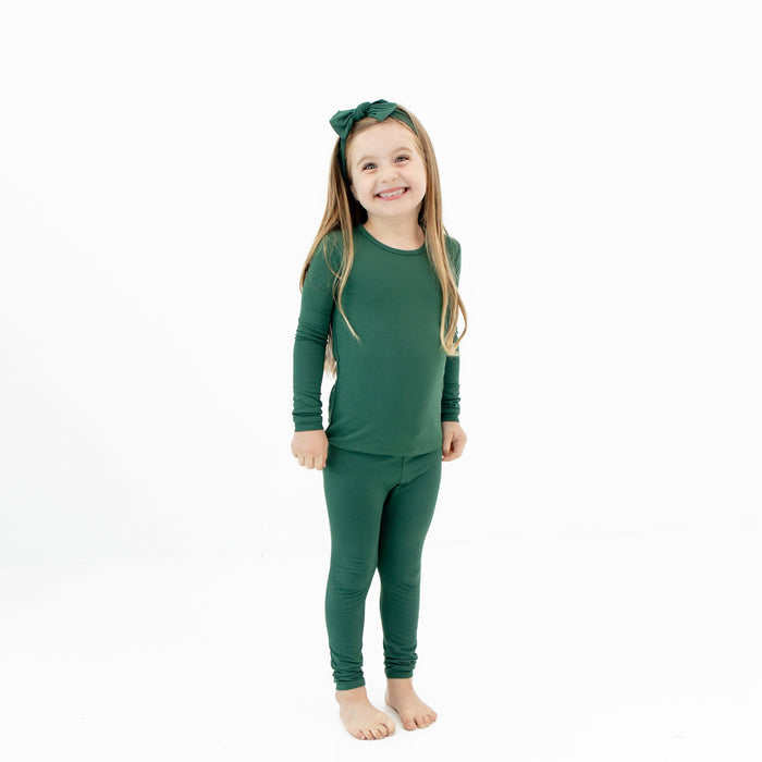 Long Sleeve Toddler Pajama Set - Evergreen by Kyte Baby