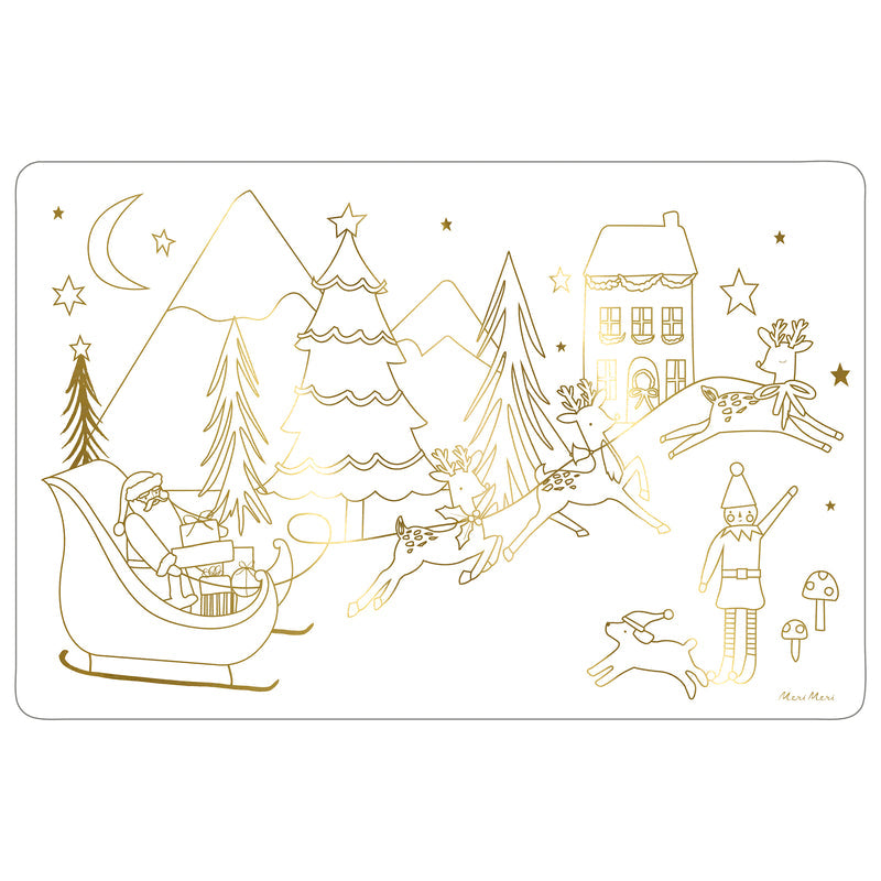 Christmas Colouring Placemats by Meri Meri