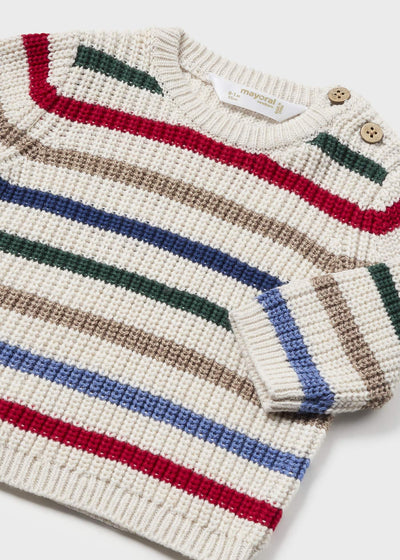 Baby Multicolor Stripe Sweater by Mayoral