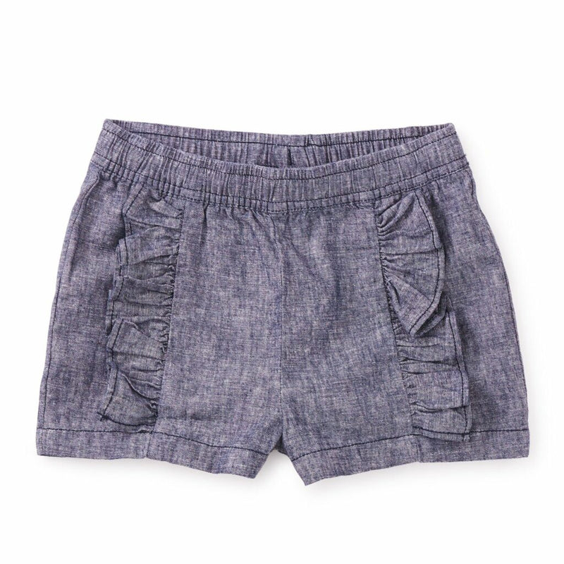 Rumba Ruffle Shorts - Indigo by Tea Collection FINAL SALE