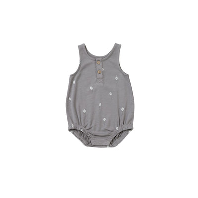 Sleeveless Bubble Romper - Lagoon Kites by Quincy Mae FINAL SALE