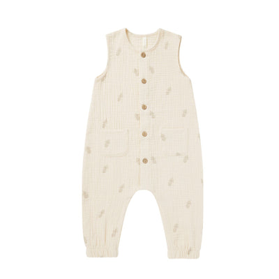 Woven Jumpsuit - Natural Pineapple by Rylee + Cru FINAL SALE