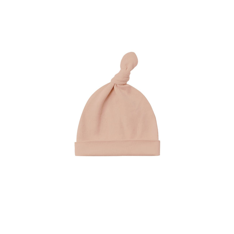 Knotted Baby Hat - Blush by Quincy Mae FINAL SALE