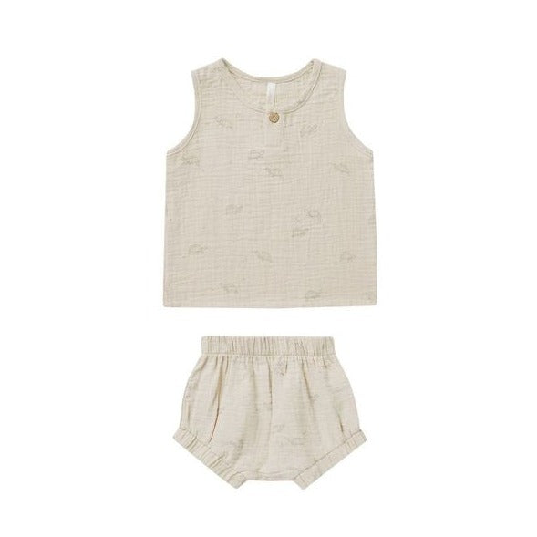 Baby Tank Set  Turtles - Dove by Rylee + Cru FINAL SALE