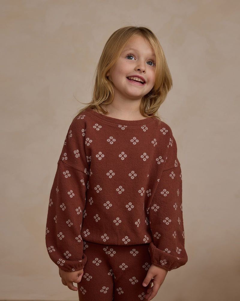 Spongey Knit Set Posy - Brick by Rylee + Cru