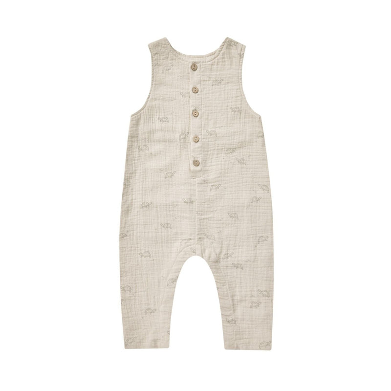 Button Jumpsuit Turtles - Dove by Rylee + Cru FINAL SALE