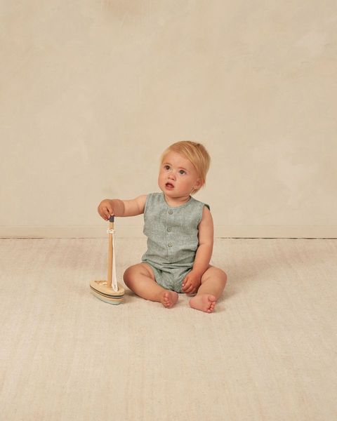 Maverick Romper - Heathered Indigo by Rylee + Cru - FINAL SALE